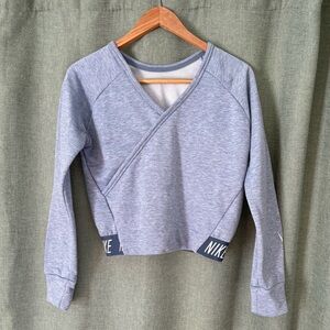 Nike Pro Pullover Dry Fit Wrap Look Sweatshirt size XL